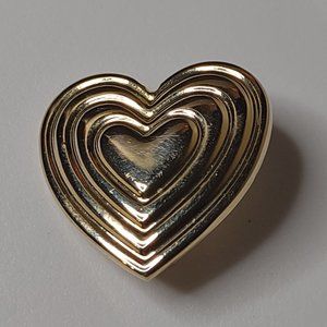 The Variety Club Metal Heart Brooch